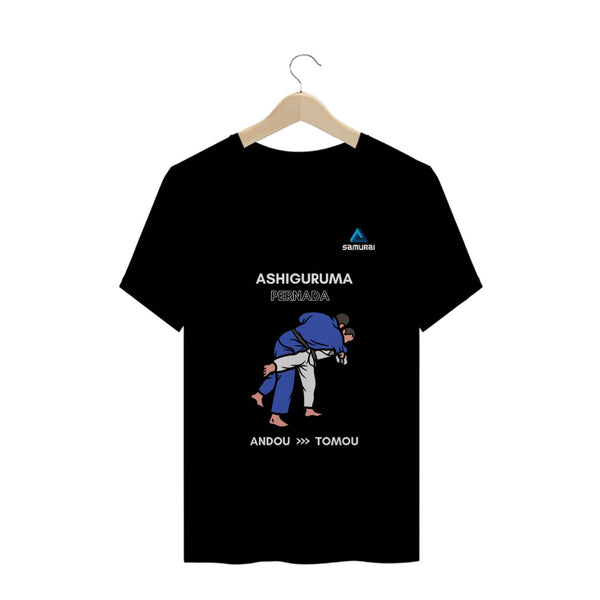 CAMISETA MASCULINA SAMURAI PRETO ASHIGURUMA